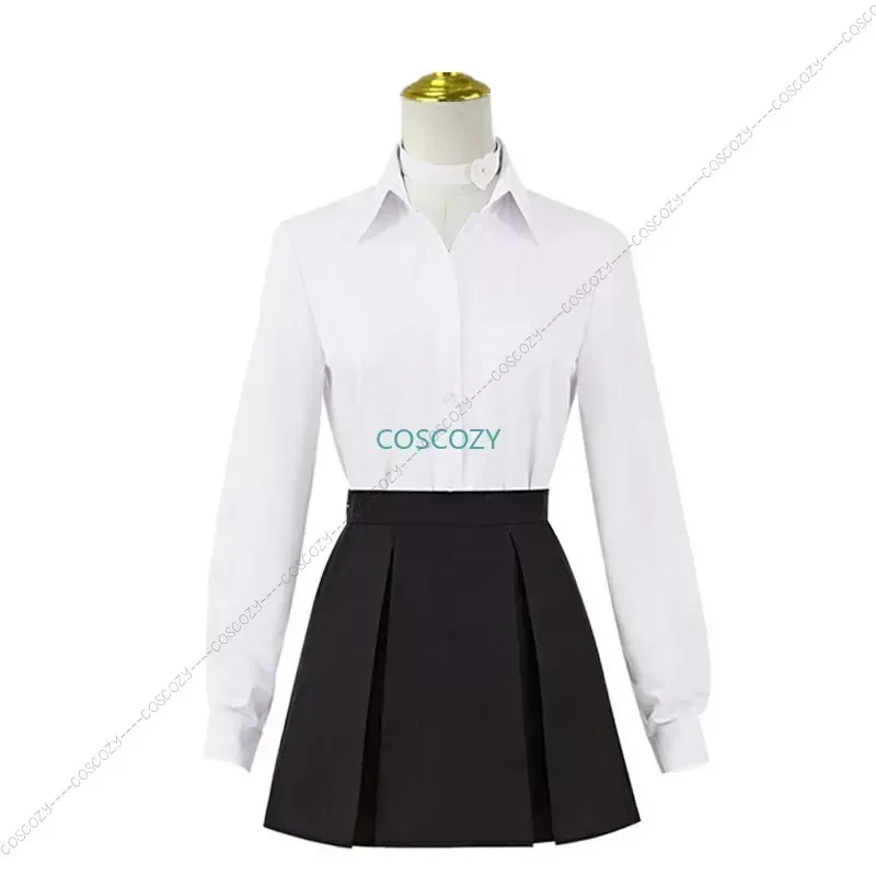 qq023Adult Women Fantasy Game Persona Yukari Takeba Cosplay Costume School Girls JK Uniform Coat Skirt Outfits Halloween Party S