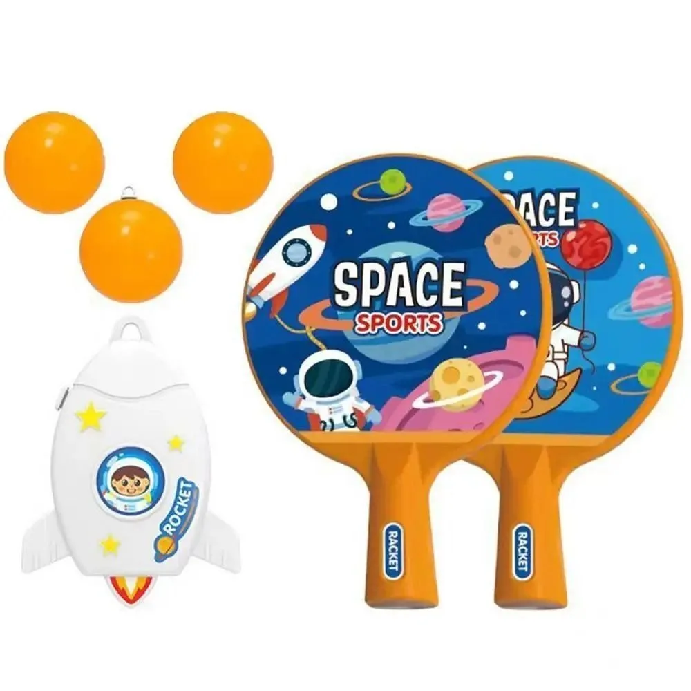 

Rocket Hanging Table Tennis Trainer Funny Family Games Safe Ball Toys 1 Set Self-Training Game Astronaut Table Tennis