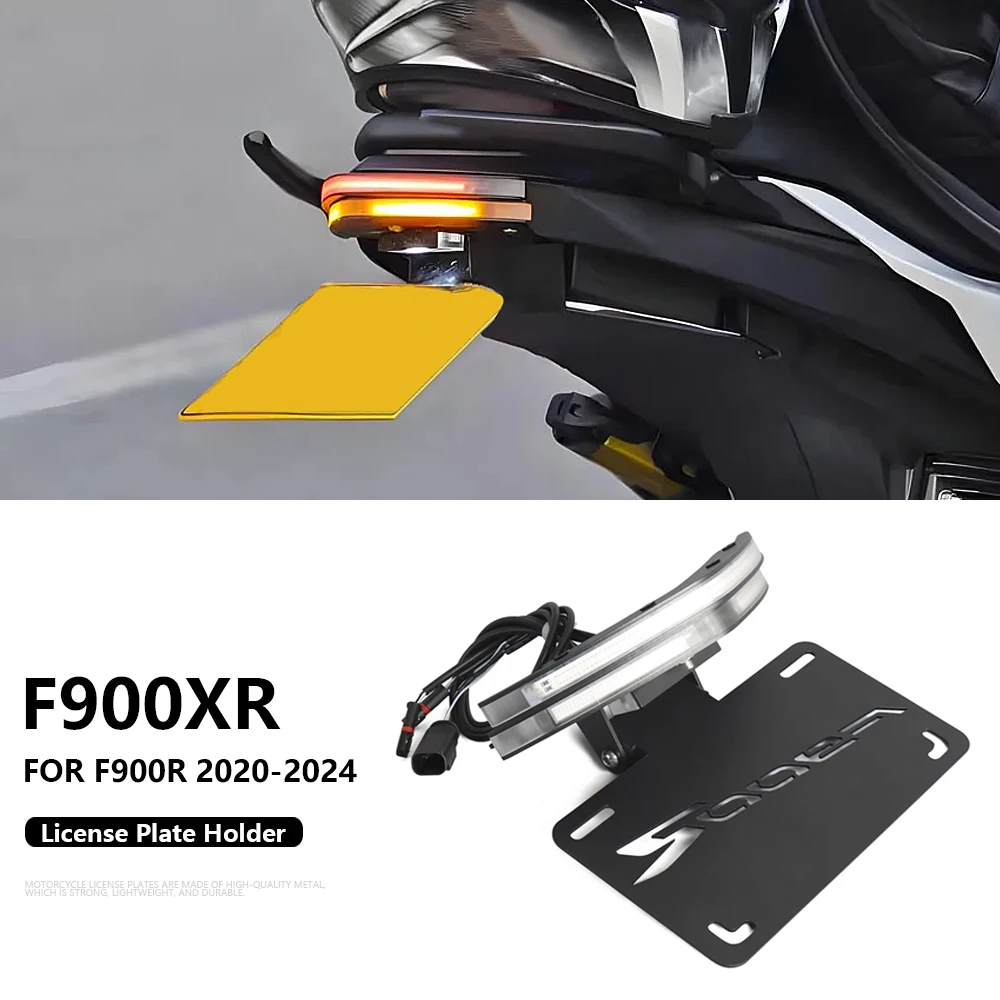

Motorcycle Rear Tail Stock License Plate Holder Tailstock Bracket LED Light FOR BMW F900R F900XR F900 R XR F 900 XR R 2020-2024