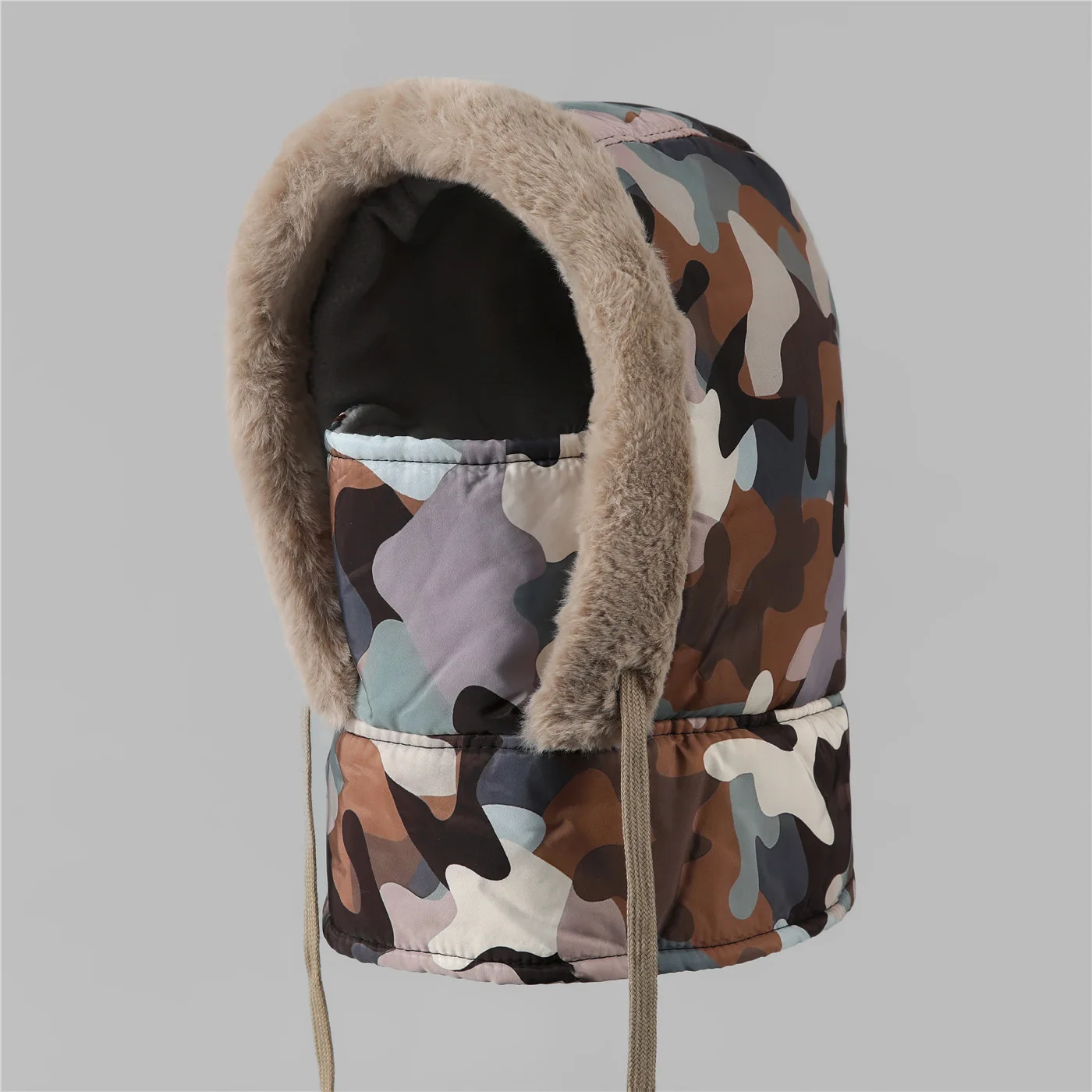 Winter Cycling Electric Vehicle Warm Gear, Windproof Face Mask, Neck Warmer, Thickened Pullover Cotton Hat