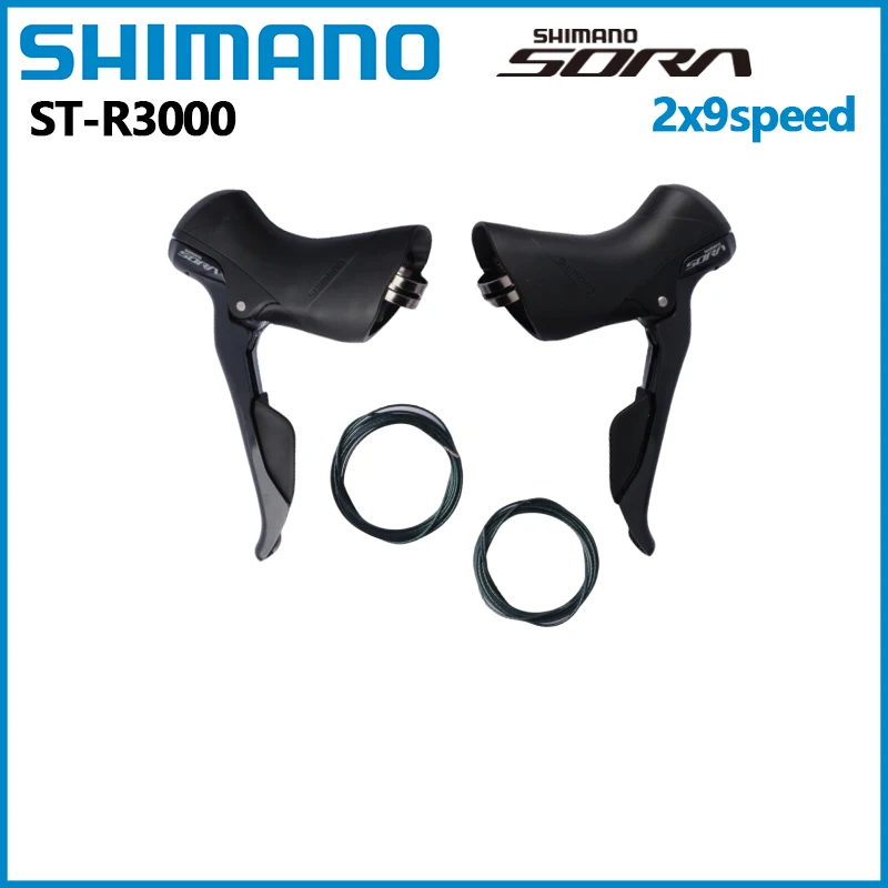 SHIMANO SORA R3000 Shifter 2x9speed/3x9S Dual Control Lever Left Side Right Side ST R3000 One Pair For Road Bike Part