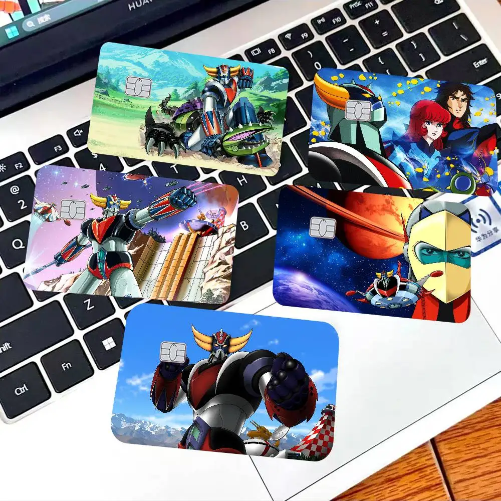 UFO Robo Grendizer Anmie Game Anime Sticker Film Skin Cover Case For Small Large No Chip Debit Credit Card Front Side