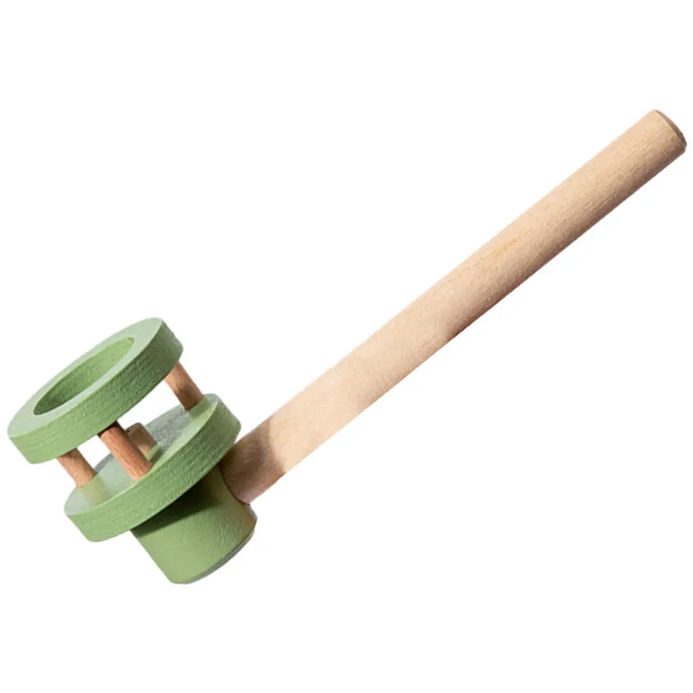 2Pcs Wooden Floating Blow Pipe Balanced Playing Set for Kids Family Party Fun Blowing Game Indoor Outdoor Floating Balls