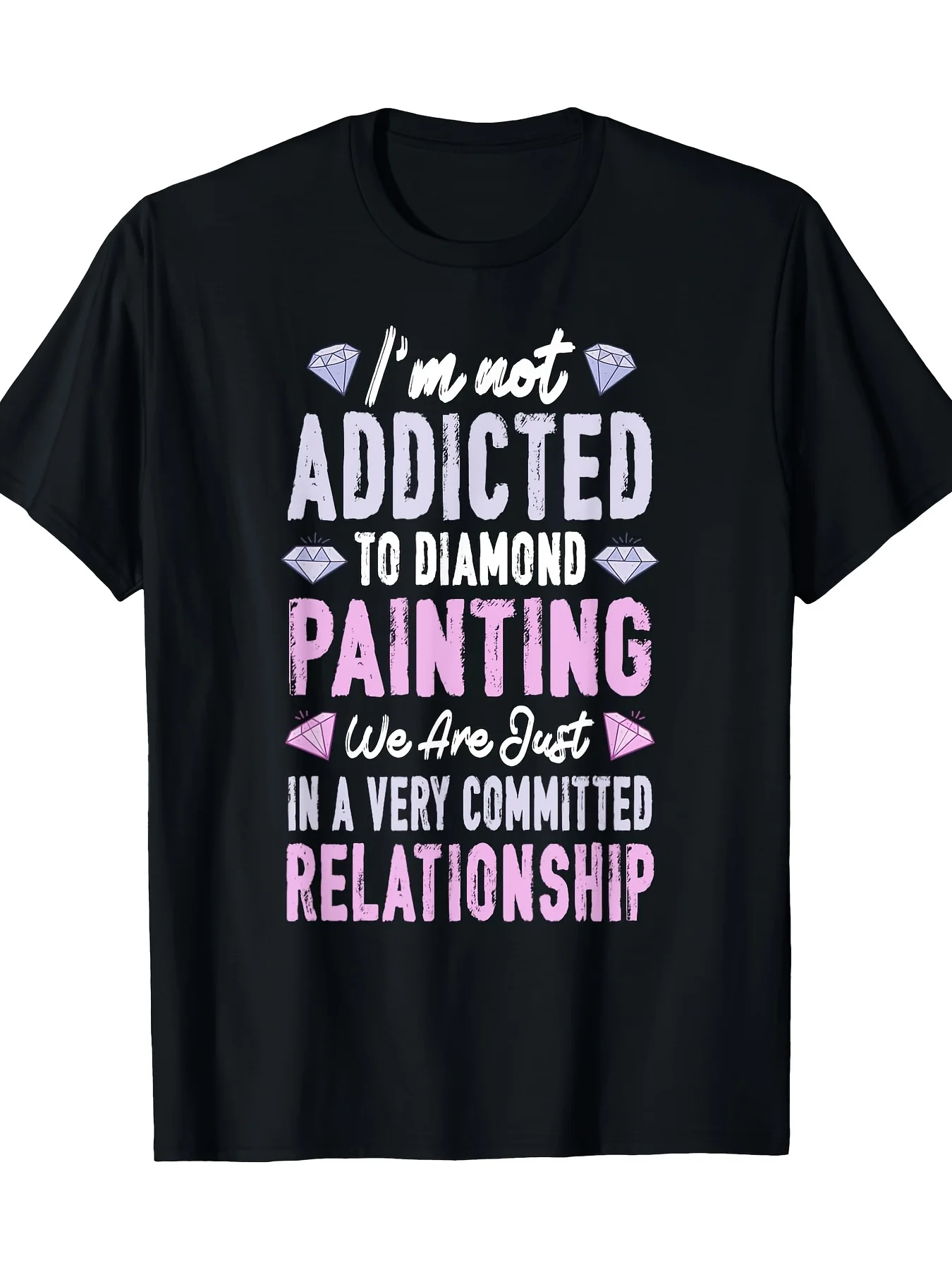 Trendy men's pure cotton round-neck T-shirt, with a slightly stretchy round neck and short sleeves, very comfortable and casual.