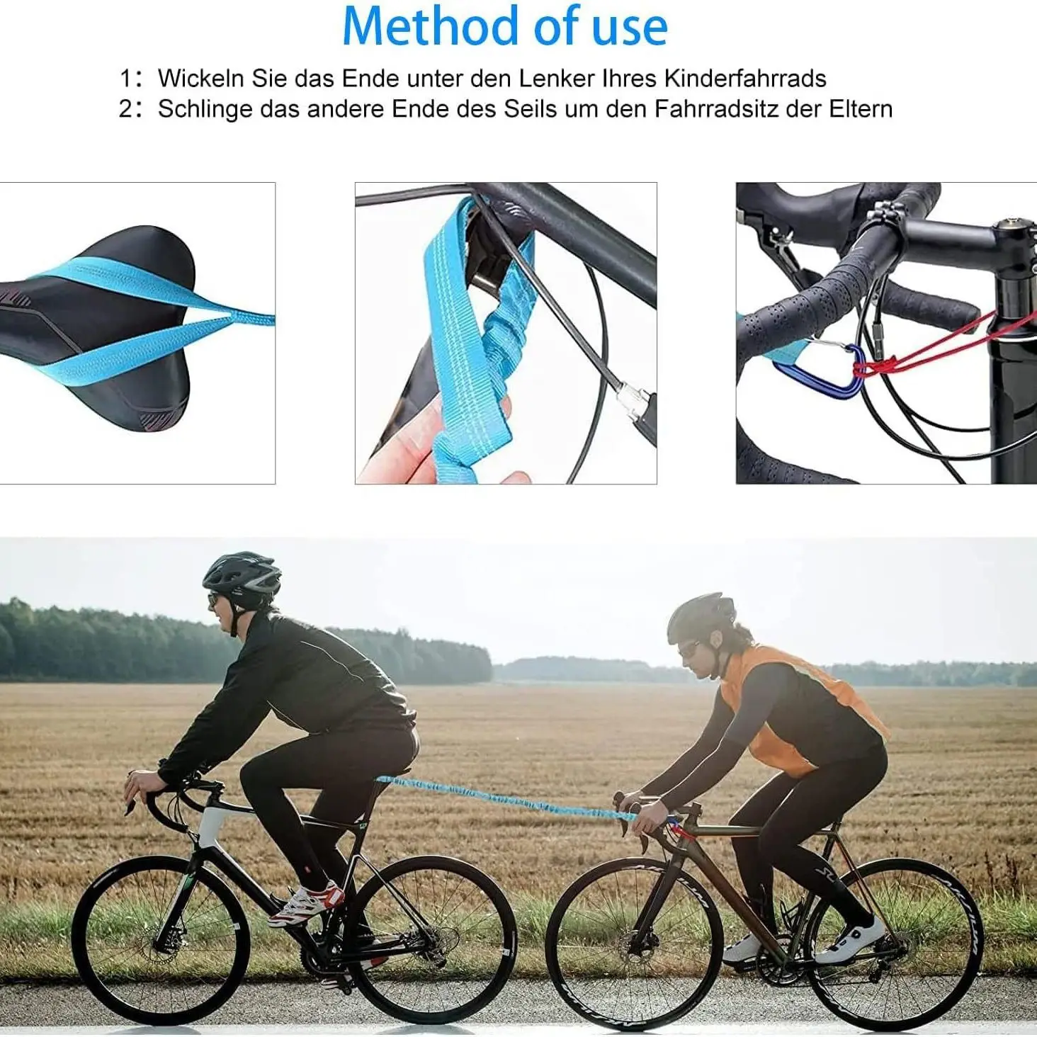 

Stretchable Nylon Bicycle Traction Rope Outdoor Mountain Bike Riding Rally Rope Bicycle Accessories