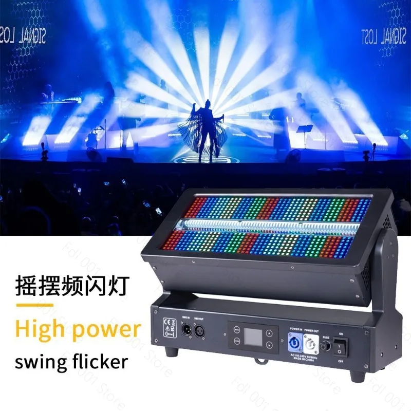 Full Color Swinging High Power Strobe Light LED Stage Light Flashing Atmosphere Lamp for Bar KTV Live Streaming Room