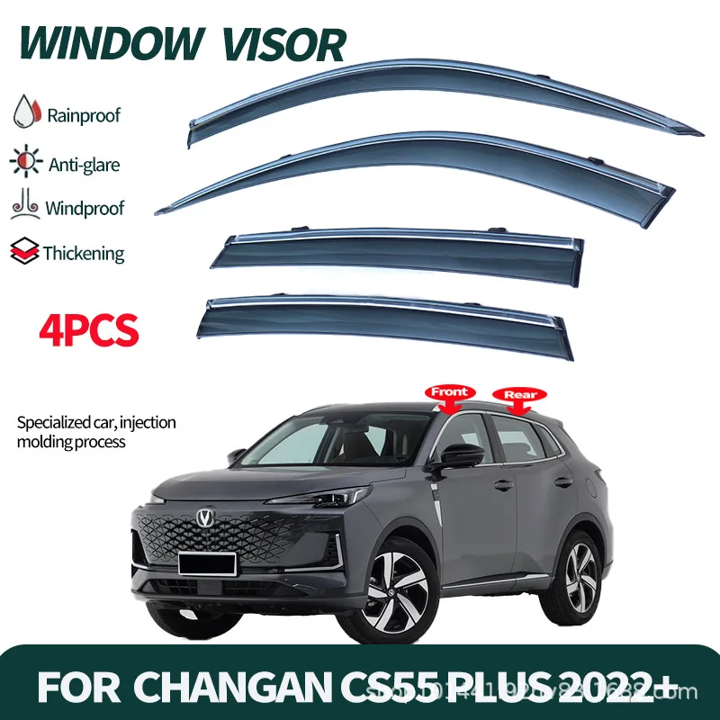 Suitable for Changan CS55 Window Rain Barrier Changan CS55 Plus 2022Window visor