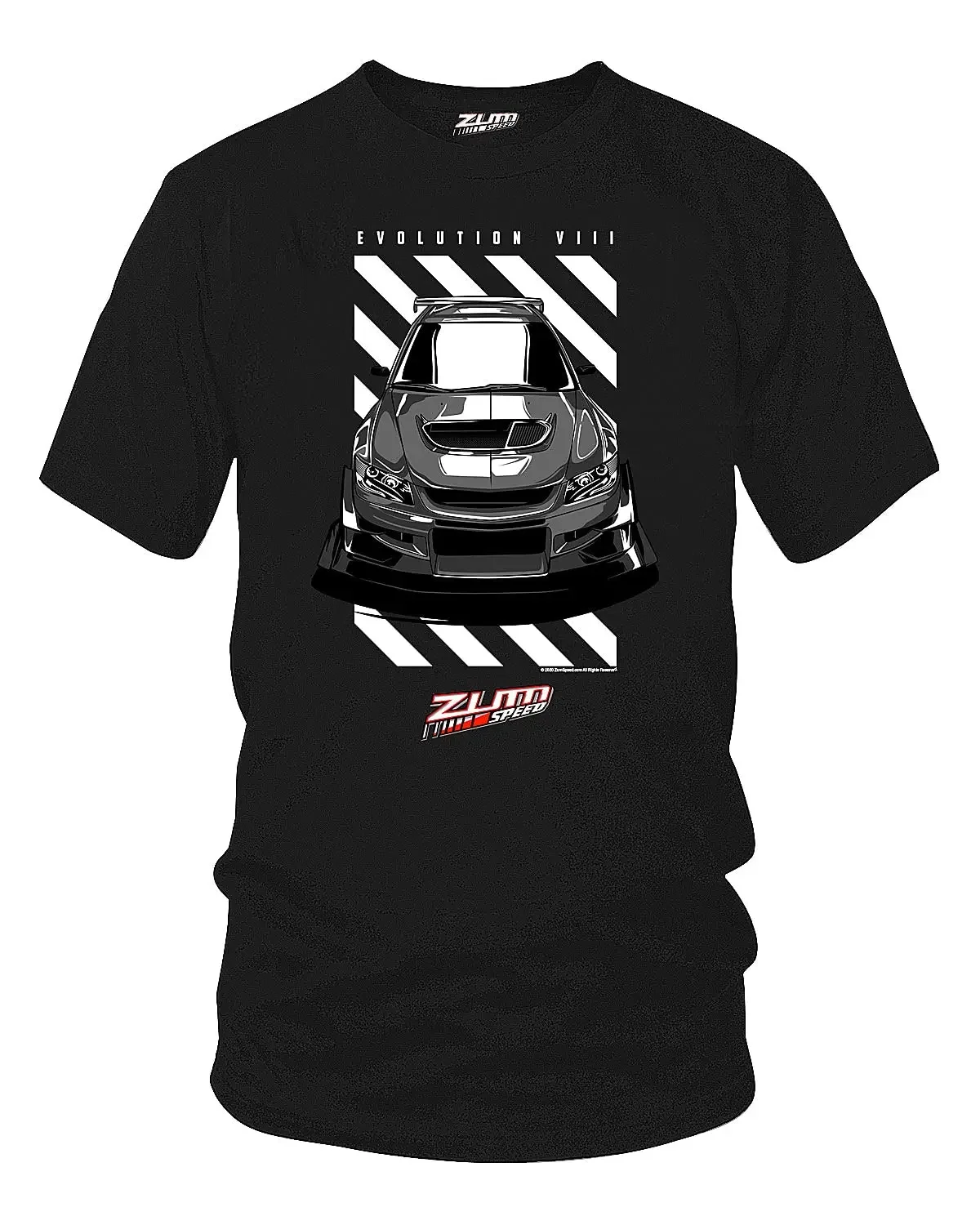 EVO 8 Stripes Shirt, Lancer EVO, 8th Gen   Fast Furious  JDM  Tuner car ShirtCartoon vintage oversized