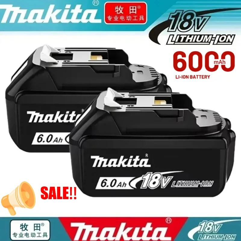 100% Authentic Makita 18V Battery 6.0Ah Rechargeable Battery BL1860B For BL1850B LXT400 Makita Power Tools Warranty Included