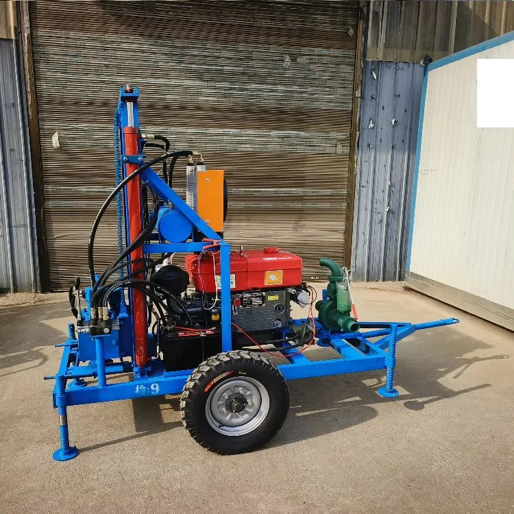 25HP Diesel Engine Water Well Drilling Rig 180m Borehole Drilling Machine Price with Strong Power Output