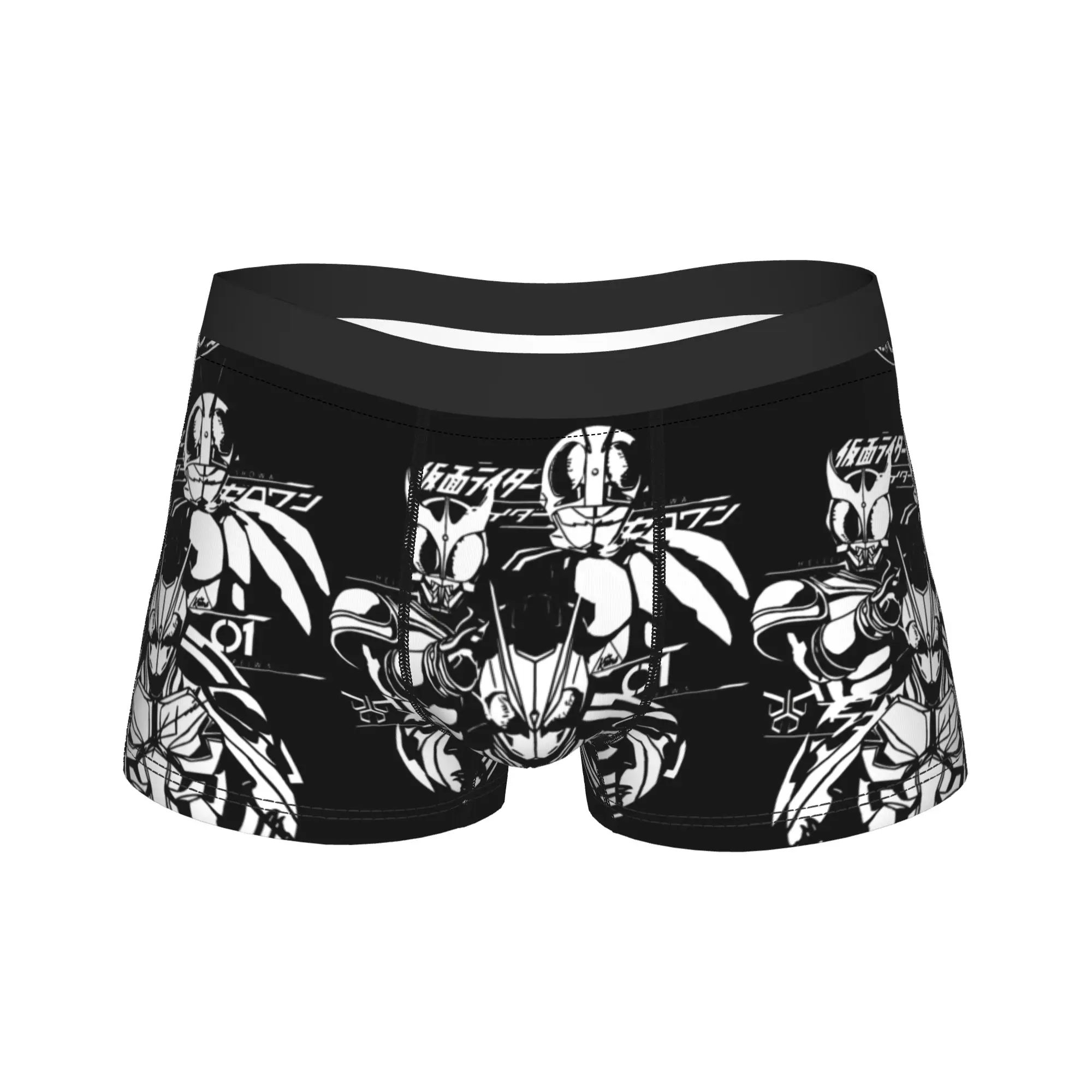 Kamen Riders Underwear 3 Generation Comfortable Panties Pattern Shorts Briefs For Man 3D Pouch Plus Size Boxer Shorts