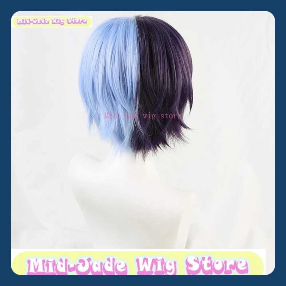 Sekai Aoyagi Toya Cosplay Wig Anime Game Cosplay Dual Tone Synthetic Short Hair Cosplay Party Costume Headwear Halloween Wig