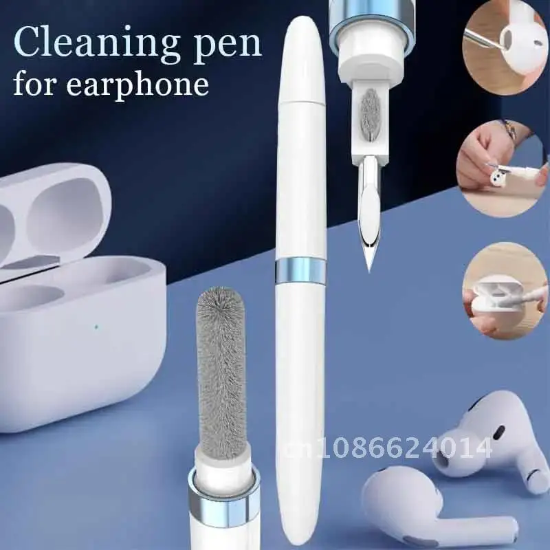 

Wireless Earphones Case Cleaning Tools for iPhone 3 in 1 2pcs Headphone Cleaner Kit for Airpods Pro Earbuds Pen Brush Bluetooth