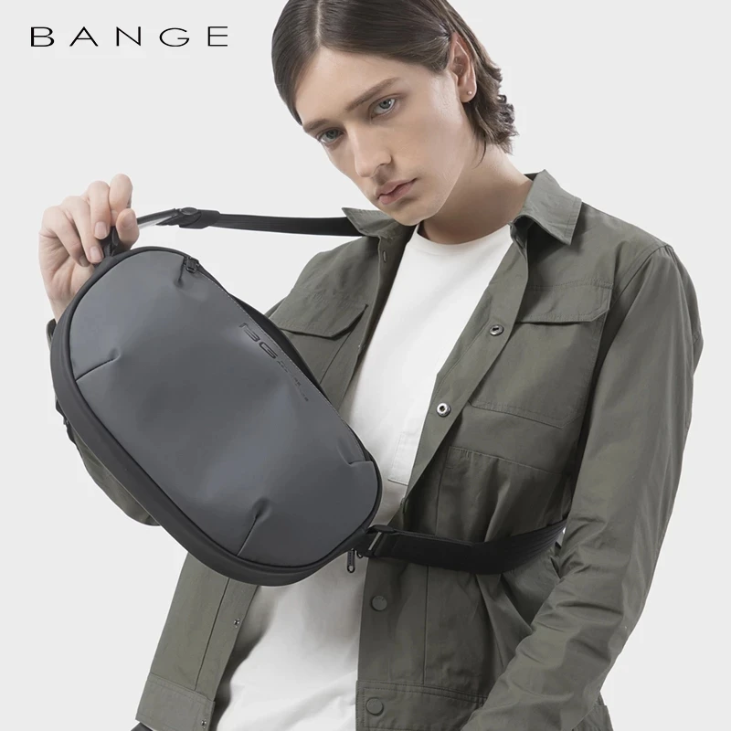 BANGE Teen Waterproof Messenger Bag Oxford Large-Capacity Multi-Function Anti-Theft Travel Daily Shoulder Bag Business Chest Bag