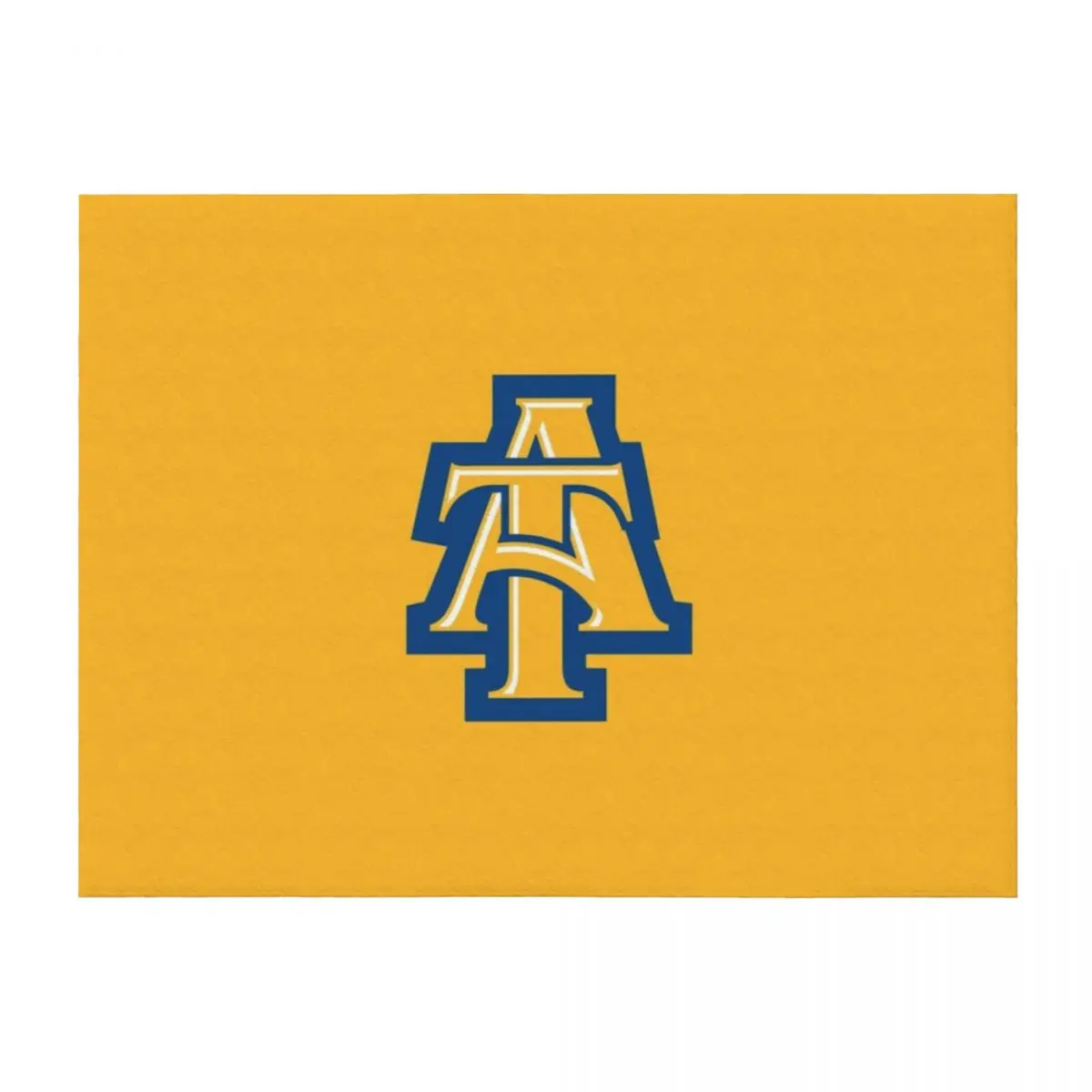 

The A&T Aggies Team Throw Blanket Soft Plush Plaid christmas gifts Plaid on the sofa Bed linens Blankets