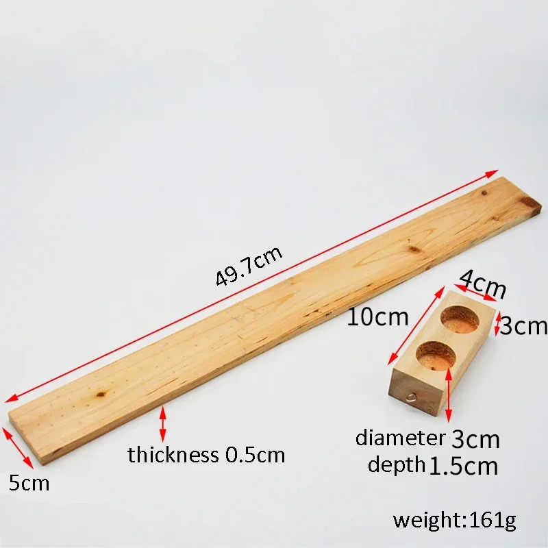 Friction Meter Friction Tester Long Wooden Block Short Wooden Block Friction Plate Physics Teaching Instrument