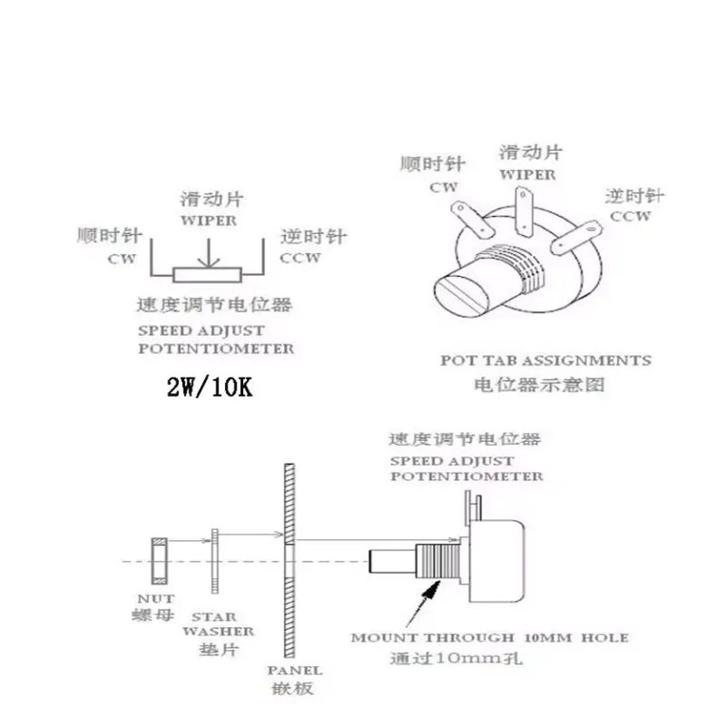 PMDC 모터 속도용 컨트롤러, 분리 여자 모터, 90V, 110V, 180V, 220V, SCR, DC, 35A