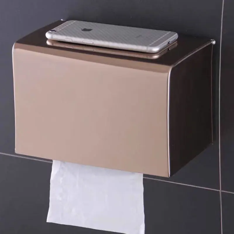1 قطعة حامل ورق المرحاض جدار جبل حامل ورق المرحاض مع الرف مقاوم للماء الحمام المرحاض الأنسجة لفة حامل القط الكلب برهان