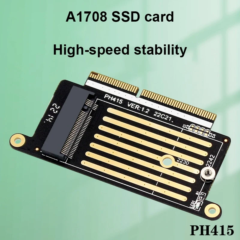 A1708 SSD To NGFF M.2 Mkey NVME Adapter Card Support 2230 2242 SSD For PRO 2016-2017