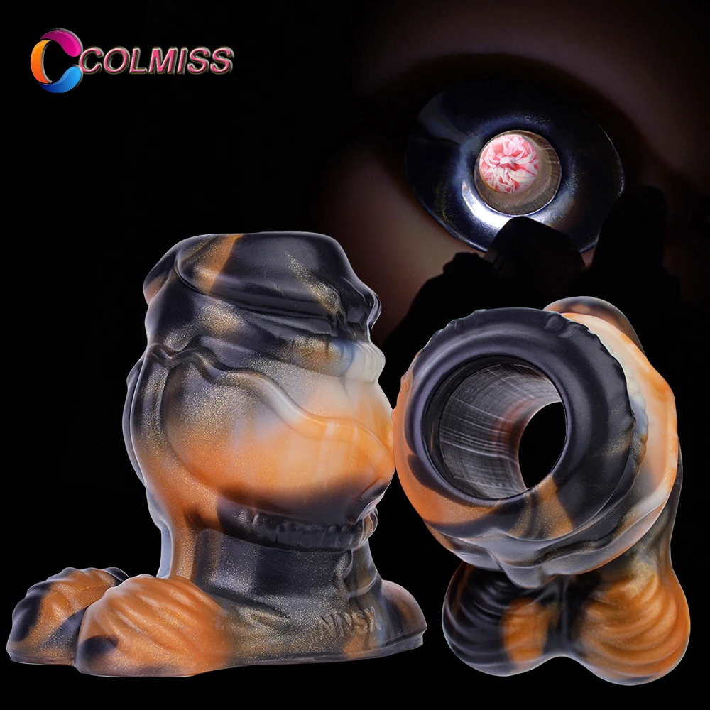 COLMISS-dilatador Anal hueco para parejas, túnel de silicona, dilatador de glúteos, expansor de espéculo, Peeking Vaginal, dilatación del ano, BDSM, Juguetes sexuales