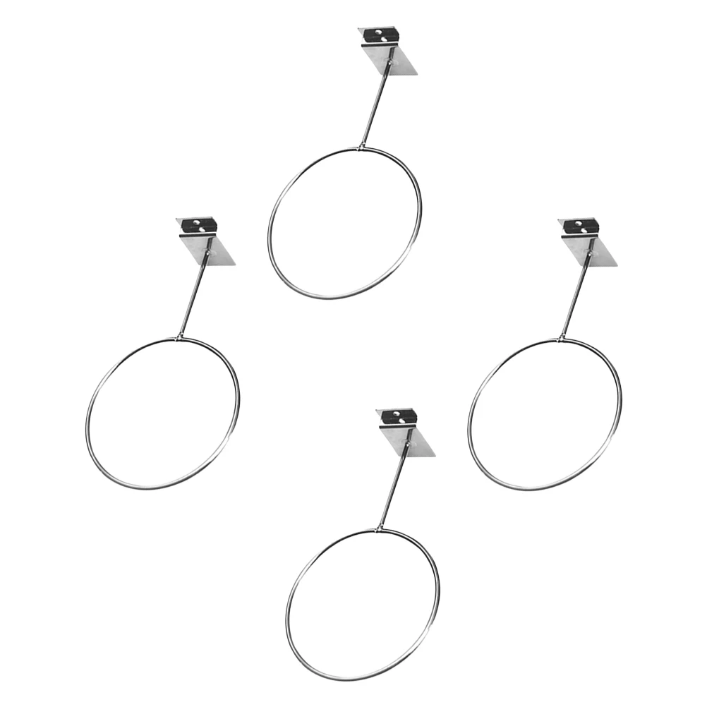 

4pcs Slot Wall Ball Rack Durable Basketball Football Holder Volleyball Display Shelf Storage Mount Sports Racks Fitness Balls