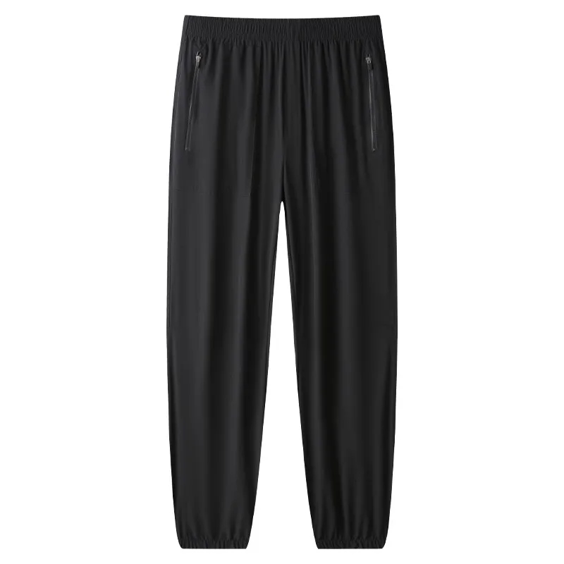 

Outdoor Running Long Pants Men Comfortable Streetwear Fitness Basketball Training Pants Zip Pocket Jogger Workout Trousers