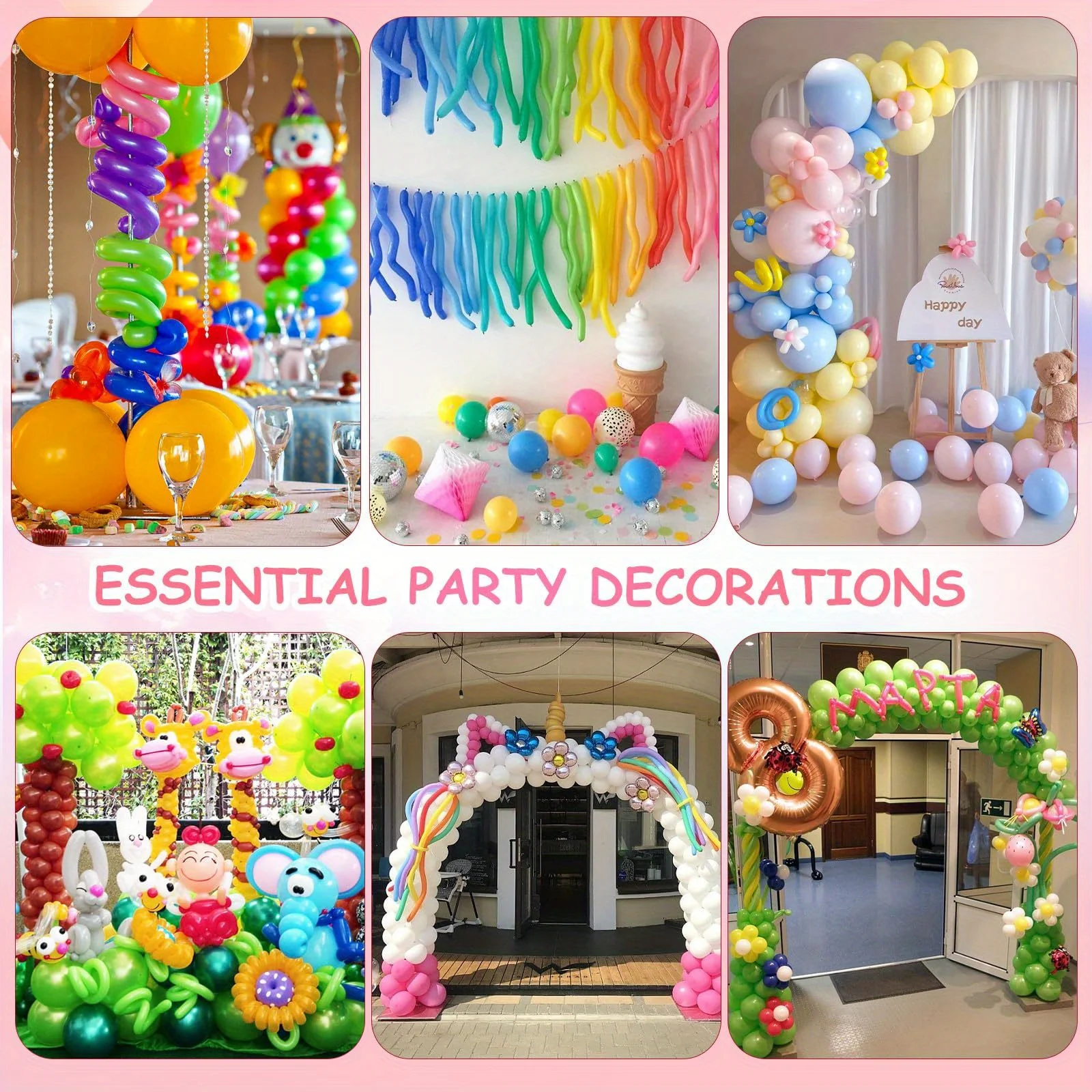 50/100 stücke 10,23 zoll Bunte Lange Latex Ballons Mit Ballon Pumpe DIY Manuelle klasse Magie Verdrehen Ballons ZSY – Detail 5