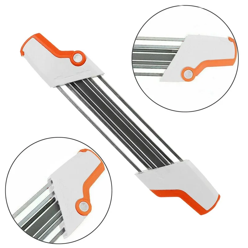 Manual Chainsaw Sharpener Kit - Portable File Tool Set for Saw Chain Maintenance and Grinding