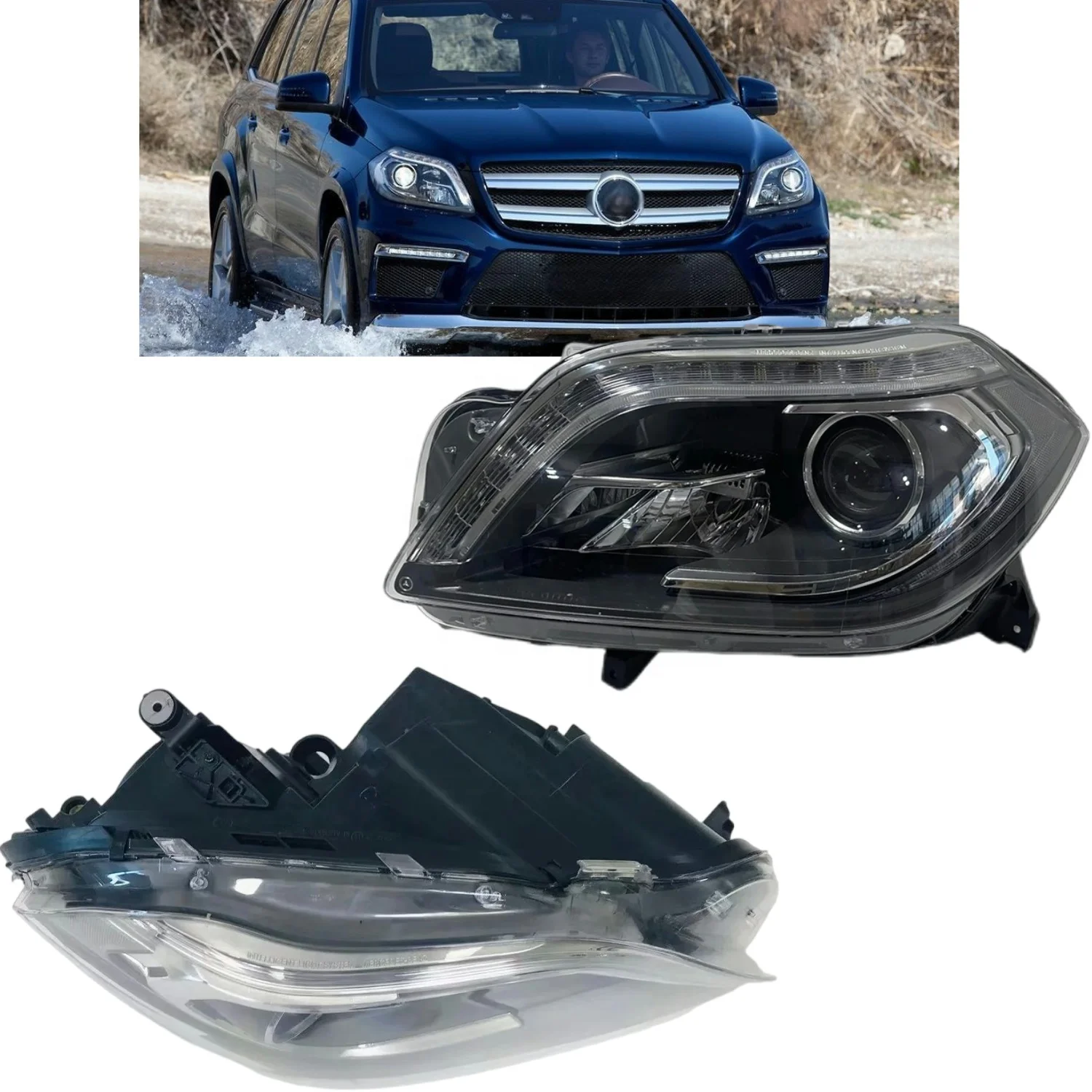 

GL-Class W166 X166 GL320 GL350 GL450 GL550 GL500 2013-2015 HID Xenon Headlamp OEM 1668207361 1668207461 Car Front Lamp for Benz