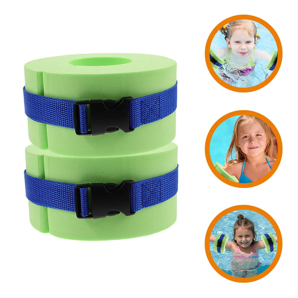 

2Pcs Eva Swim Cuffs Floating Arm Bands Adjustable Swimming Floats Soft Comfortable Safety Swimming Rings Ideal for Aquatic