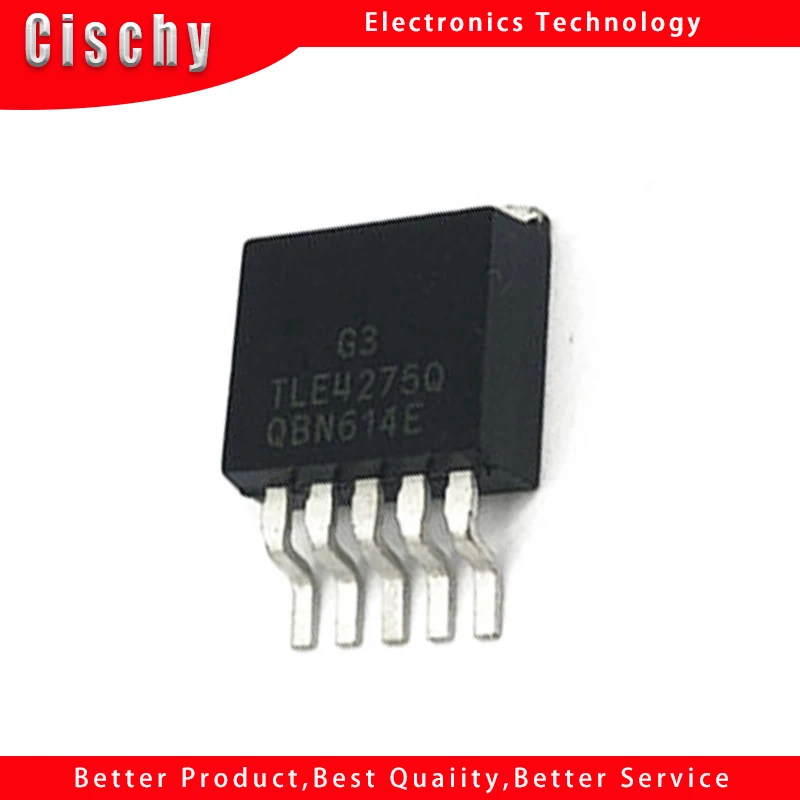 

10pcs/lot TLE4275Q TLE4275QKTTRQ1 5V car instrument 5V low voltage drop voltage regulator tube TO263-5 New original In Stock