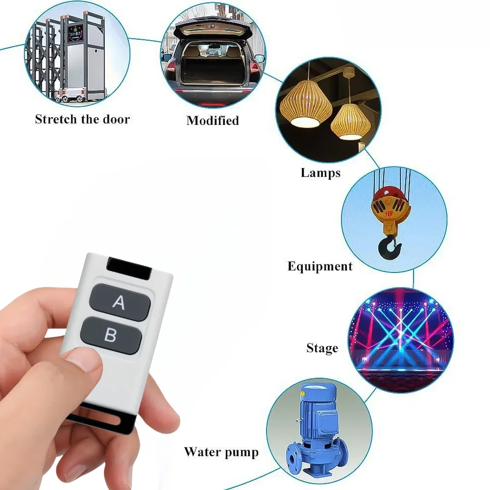 433 MHz Wireless RF Fernbedienung Schalter AC 110 V 220 V 240 V 30A Relais Empfänger DIY für Fabrik Bauernhof Büro Pumpe LED Licht Motoren
