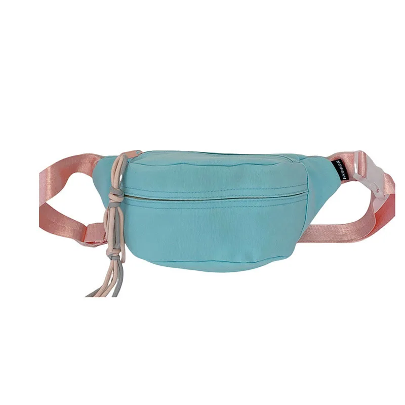 Chest Bags For Ladies Nylon Shoulder Crossbody Bag Casual Solid Color Large Capacity Waist Pack Bag Ladies Sport Running Bag