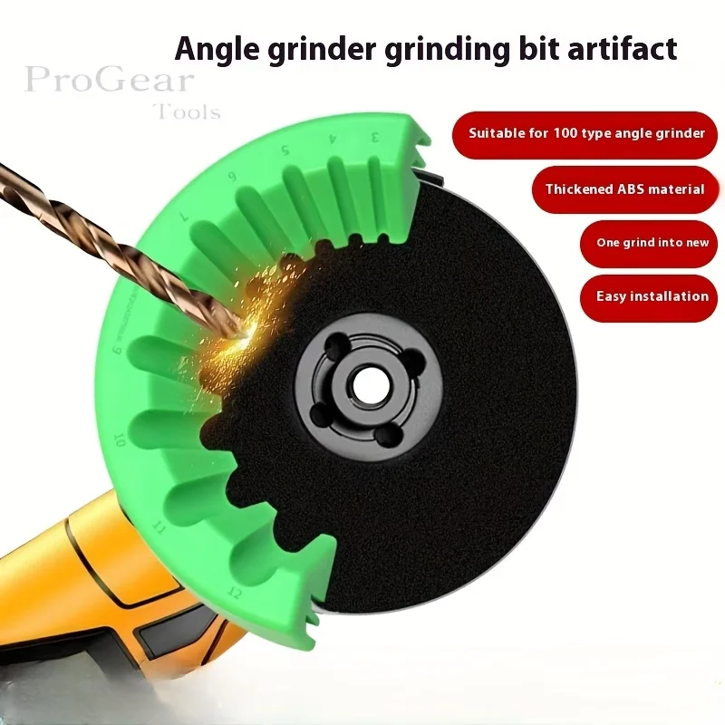 Universal Drill Bit Sharpener, Portable Grinding Tool Fits Various Drill Bits & Matching Accessories