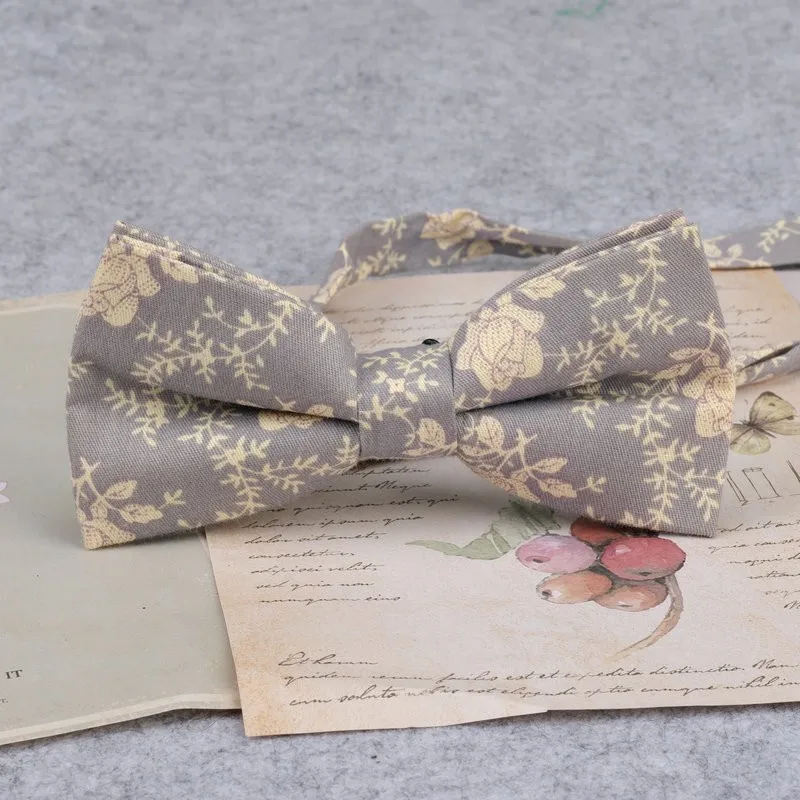 Marke Neue Männer Mode Retro Blume Drucken Bogen Krawatten Für Mann Casual Schule Jungen Katzen Muster Neck Tragen Bowtie Zubehör schmetterling – Detail 24