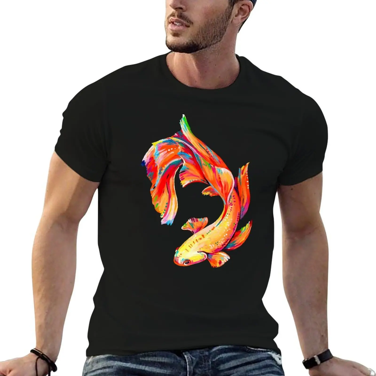 

Siamese Fighting Fish, Betta Fish T-Shirt man t shirt designer mens graphic t shirts T-Shirt