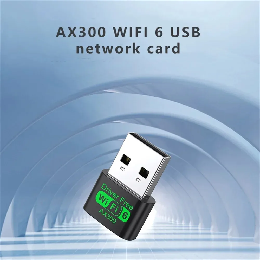 

Беспроводной Wi-Fi-приемник AX300 WiFi 6, адаптер 2,4G Wi-Fi-карта, Wi-Fi6, USB-ключ, драйвер для ноутбука, бесплатный 802.11ax