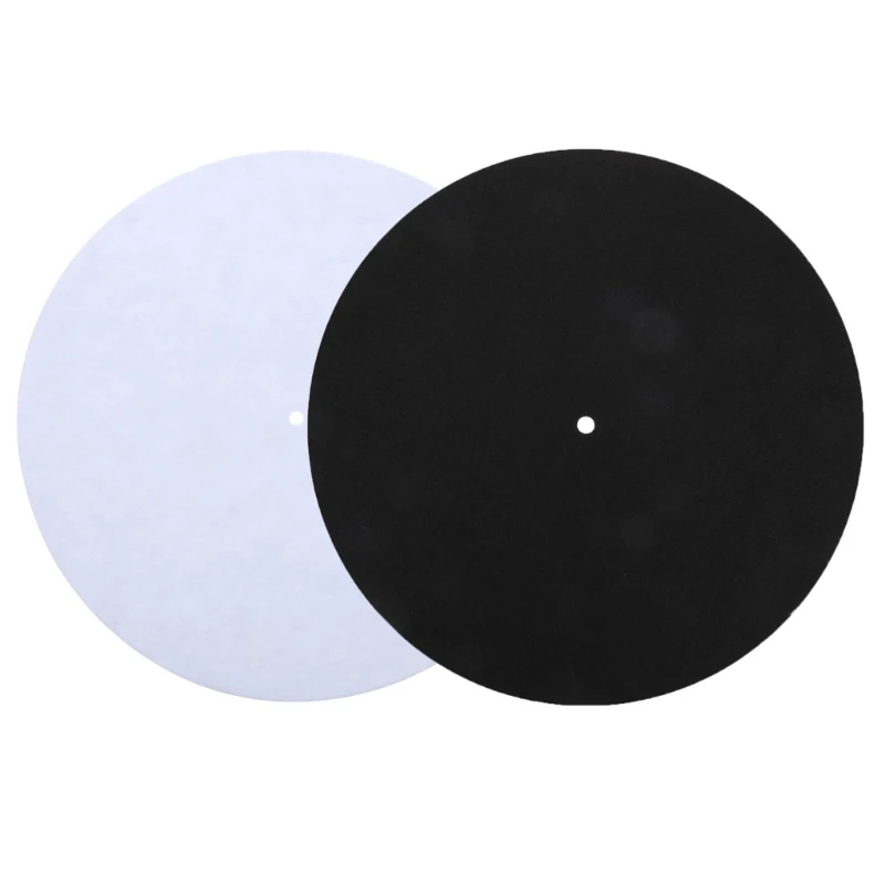 Records Player Slipmat Mats Turntables Pad Antistatic Wool Felt NonSlip, Thick Vinyls Player Pad for Demanding Audiophiles