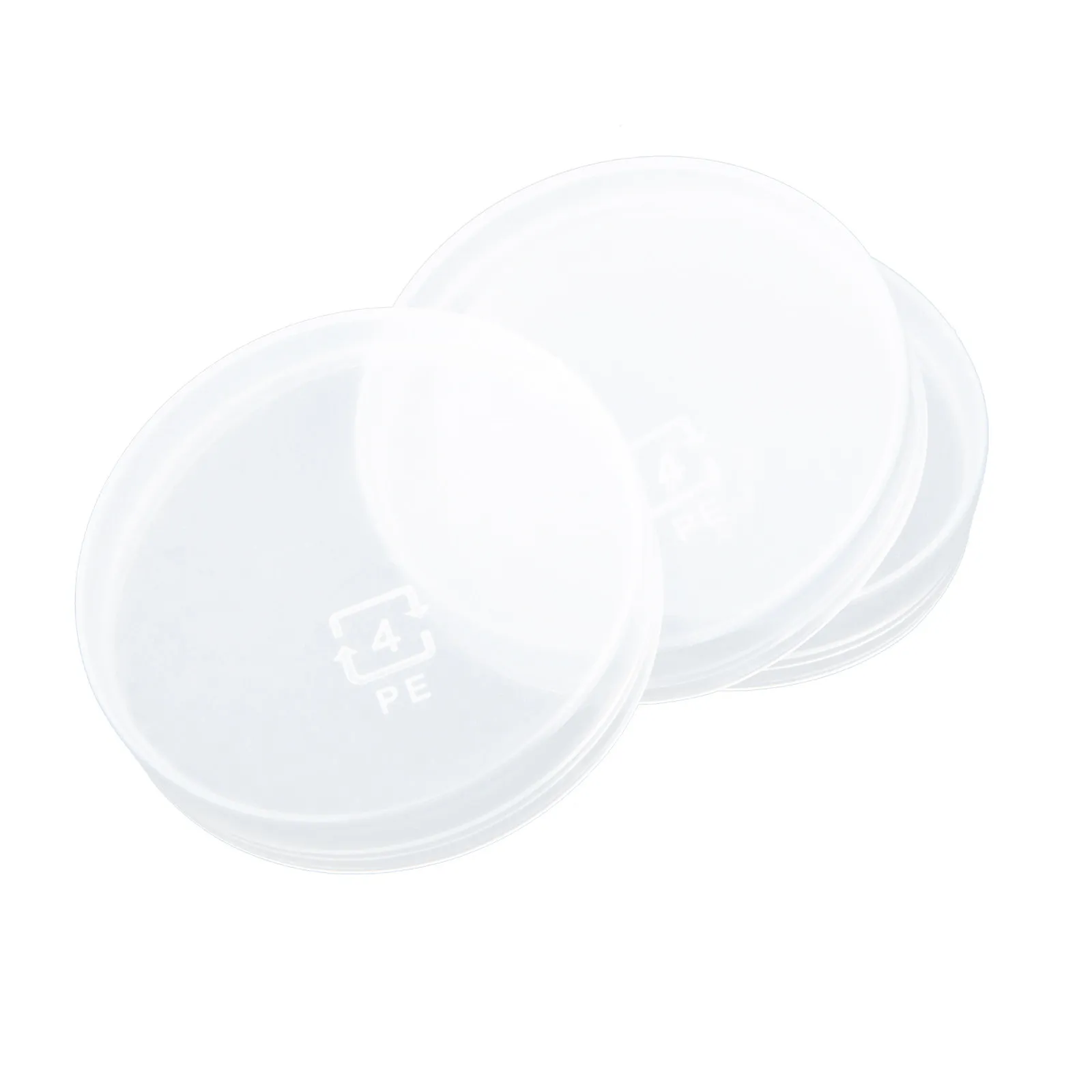 100 pcs White Round Bottle Cap Replacements for Small Bottles, Yogurt Containers – Milk Bottle Spare Caps
