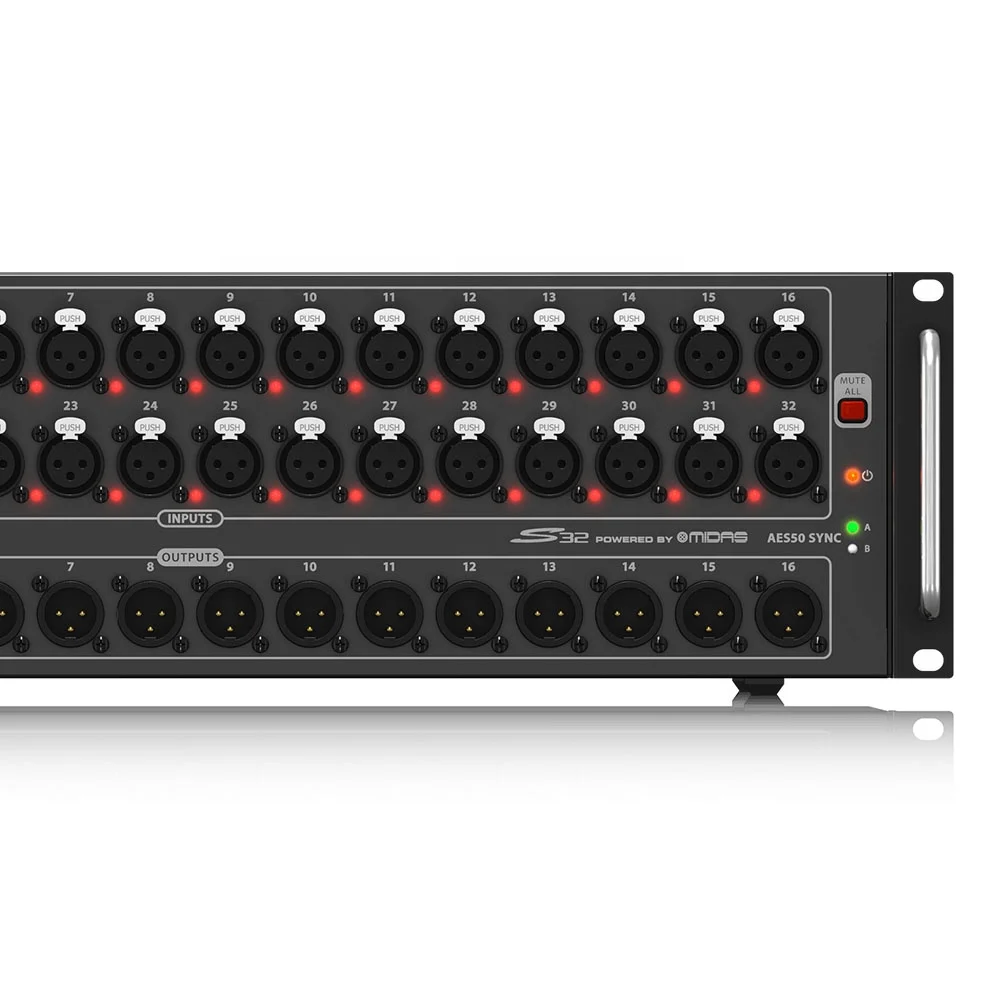 Behringer S32 Digital Stage Box 32 wejścia 16 wyjść głośniki liniowe urządzenia do mikser cyfrowy systemu