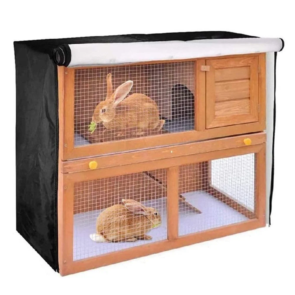 210D 4FT 122 * 50 * 105cm Double-Layer Pet Rabbit Cage Multifunctional Cover 210D 4FT 122 * 50 * 105cm Pet Rabbit Cover