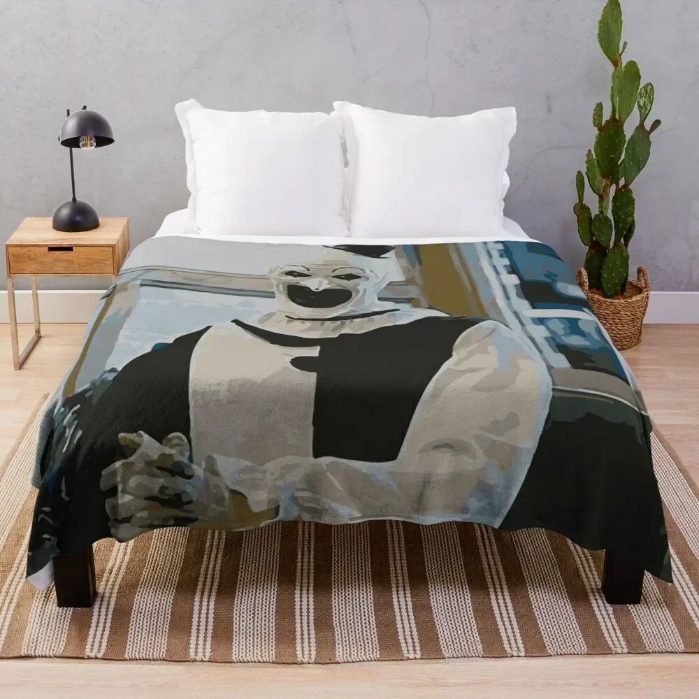

Art The Clown - Terrifier Throw Blanket All Season Soft Lightweight Blanket for Home