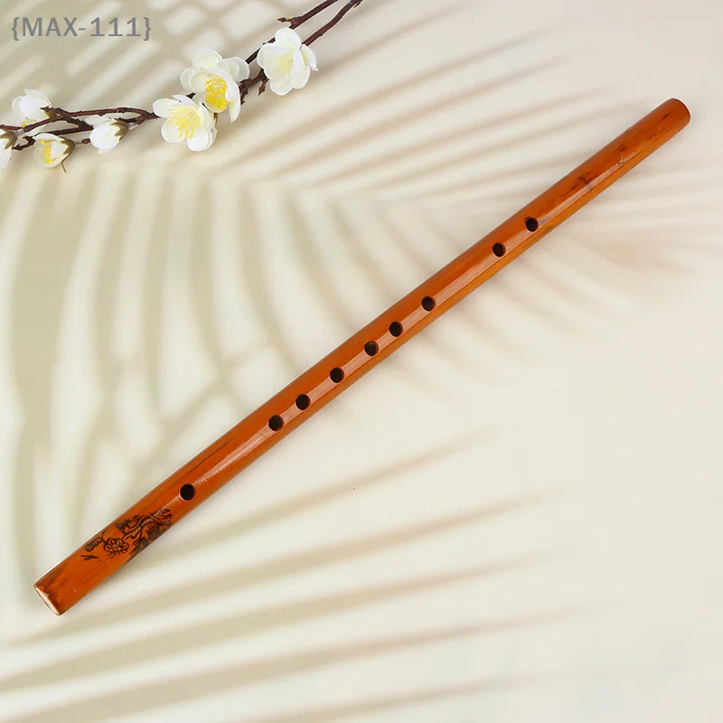 【F2-MAX-111】Beginner Bamboo Flute - 1Pc 6 Hole Professional Xiao, Musical Instrument for Students, Friends & New Learners