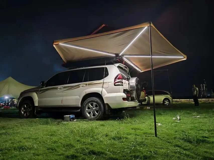 New Arrival Free Standing Truck Car Roof Top Awning Pickup Tent with UTE Nice Tray Canopy Making with Dual Cab 270°