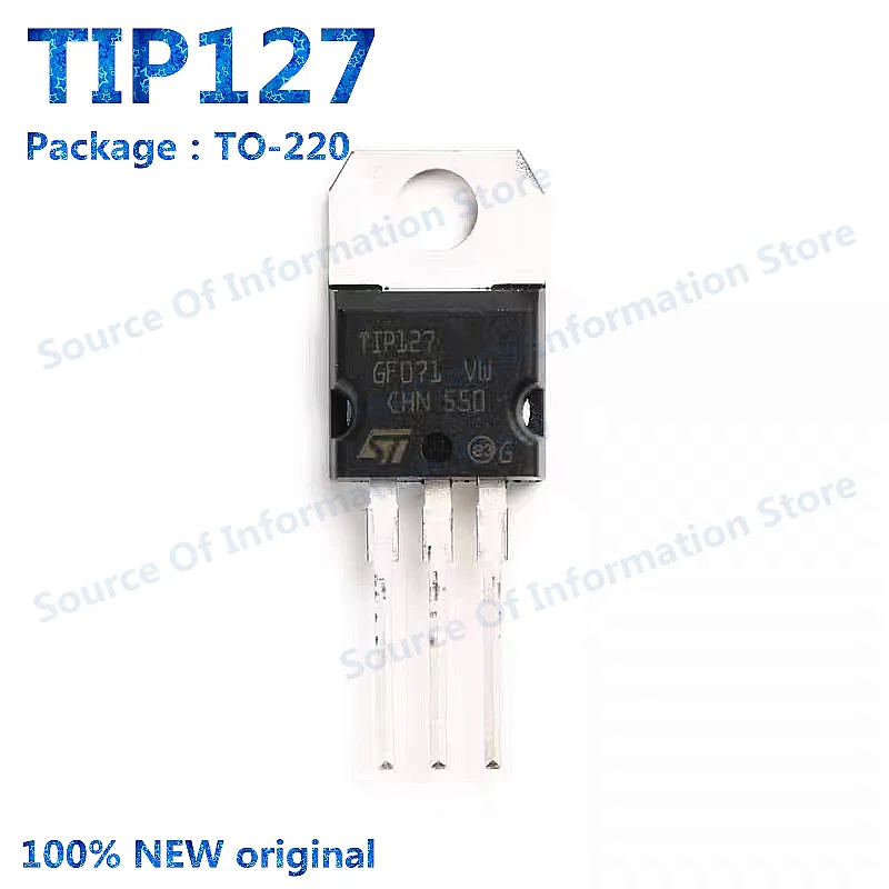 

10Pcs, TIP127 TO-220 Complementary Power Darlington Transistors