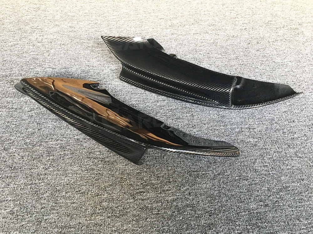 

JCYECF 2 шт./компл. передние разделители для губ из углеродного волокна, фартуки для BMW 5 серии F10 F18 M, спортивный бампер 2011-2017, FRP, лопатка для подбородка