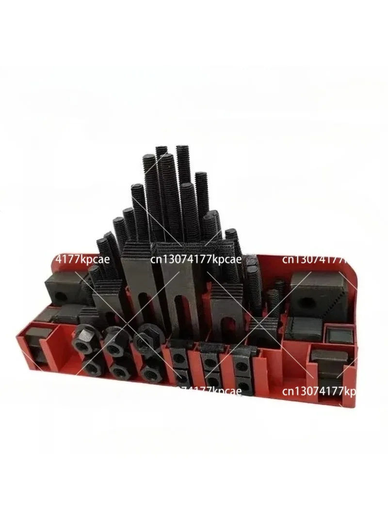 58 Piece Combination Press Plate Screw Set for Milling Machine, CNC Machining Center Fixture, Universal Clamping Kit