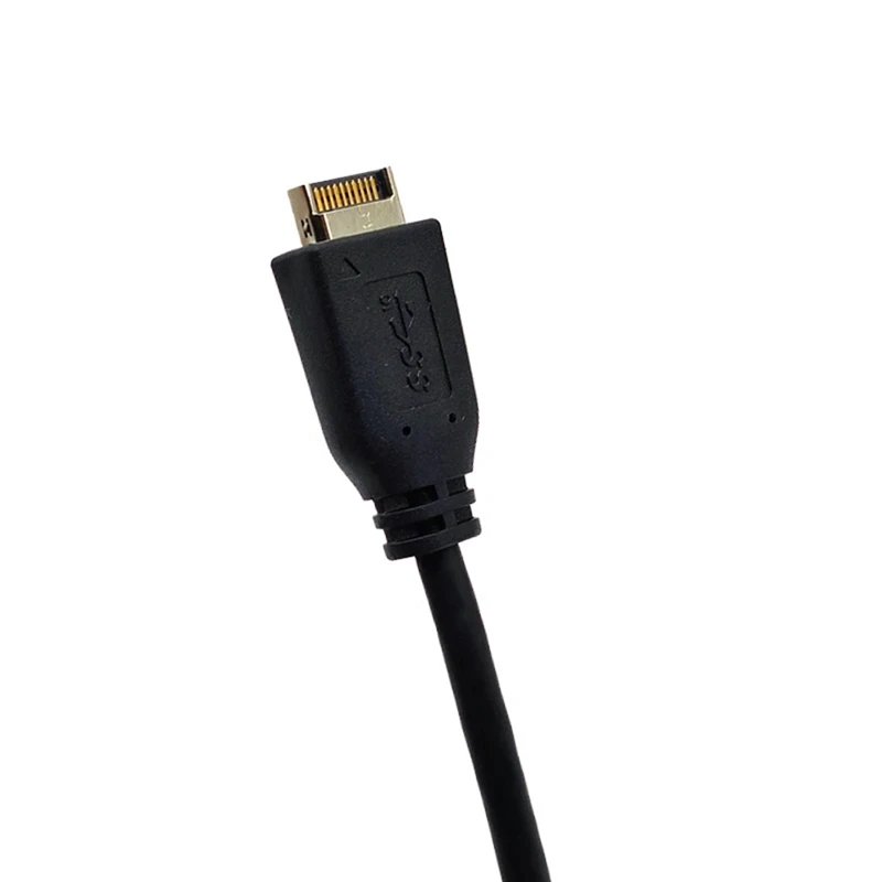 Top-USB 3.2 Gen2 Front Panel Screw Mount Extension Cable 10Gbps 20Pin TYPE-E To USB3.2 TYPE-A Female Connector Extensor