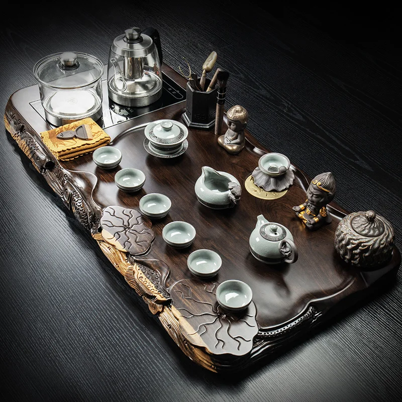 ^Hospitality Dining Tea Tray Wooden Serving Luxury Decorative Accessories Office Tea Tray Living Room Bandejas Home Decorationgs