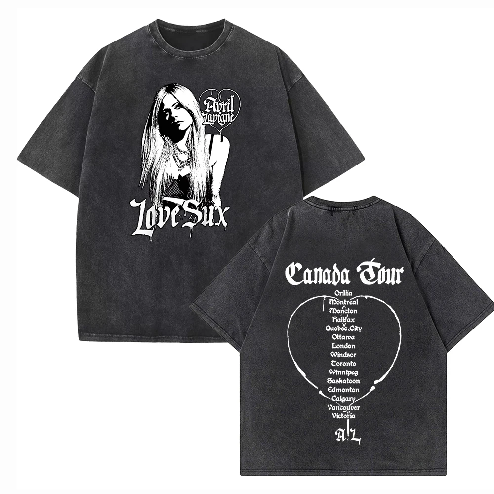 

Avril Lavigne Greatest Hits Tour 2024 Shirts Harajuku Hip Hop Streetwear Cotton Vintage T-Shirts